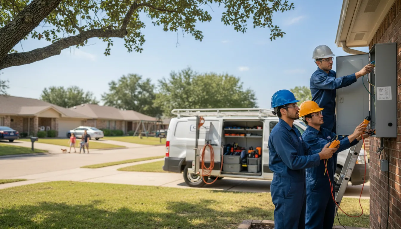 Certified electrician providing emergency electrical services in Fort Mckavett, TX